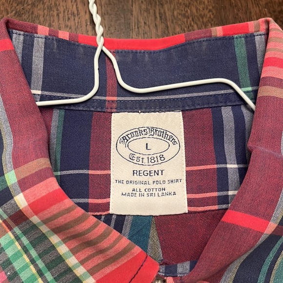 Men’s Brooks Brothers plaid button-down shirt - Picture 2 of 2